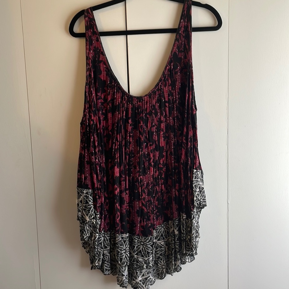 Free people floral off the shoulder blouse
